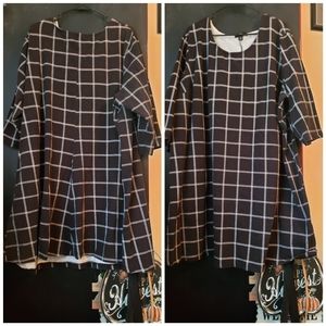 Plaid pattern dress